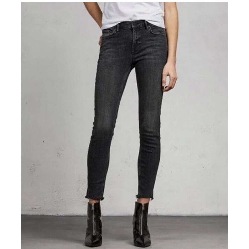 All Saints “Grace” Black Skinny Jeans